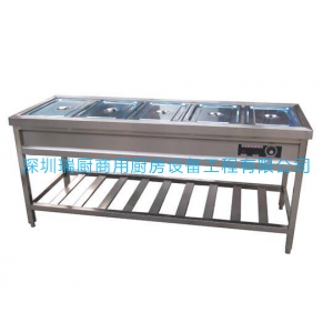 五格保溫售飯工作臺(tái)