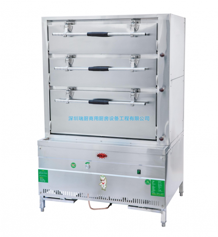 燃氣三門海鮮蒸柜